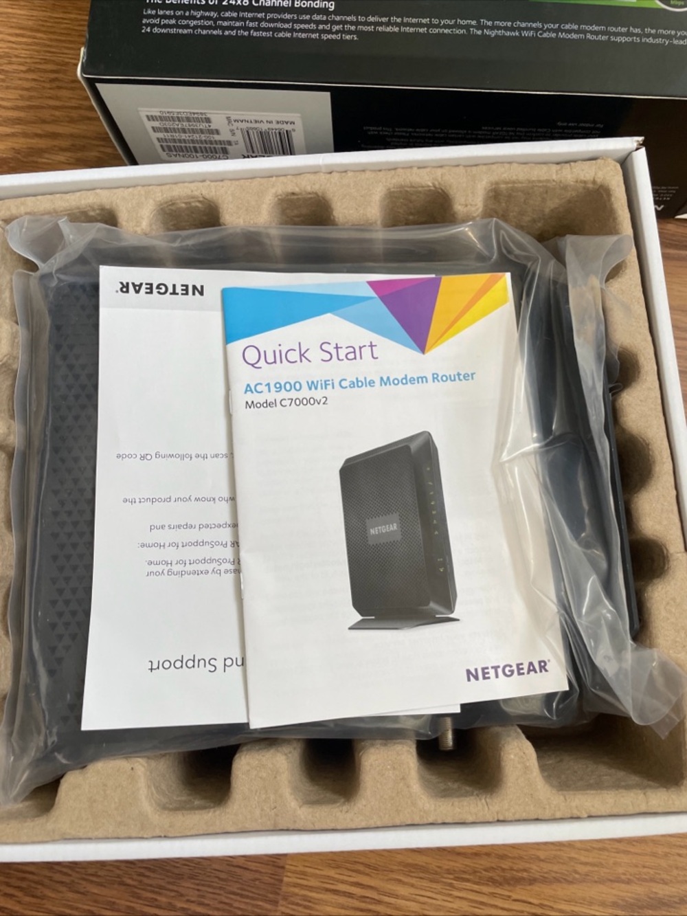 Netgear Nighthawk Wifi AC1900 Cable Modem Router C7000 v2 - Picture 10 of 15